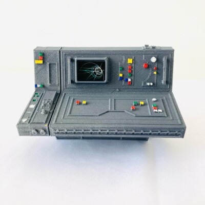Custom Computer Console for 1:9 for Mego 8  Figure Diorama