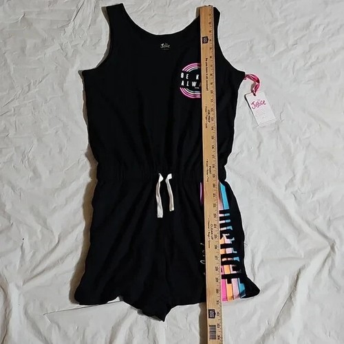 Justice Girls Size XL 16/18 Graphic Sleeveless Shorts Romper with Pockets New - Picture 12 of 14