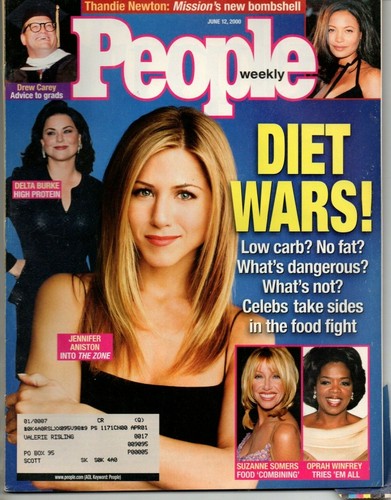 People Weekly Magazine June 12 2000 Jennifer Aniston Dana Carvey Jimmy Carter - 第 1/3 張圖片
