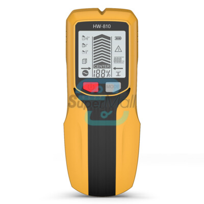 HW-810 6-in-1 Wall Scanner Stud Nail Finder Detector LCD Handheld Wall Detector