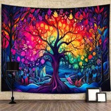 Tree of Life Wall Art Extra Large Tapestry Wall Hanging Fabric Poster Abstract
