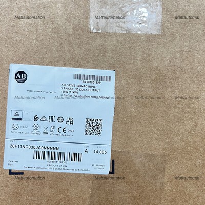 NEW~ Allen Bradley  Powerflex 753 15kw AC Drive 20F11NC030JA0NNNNN