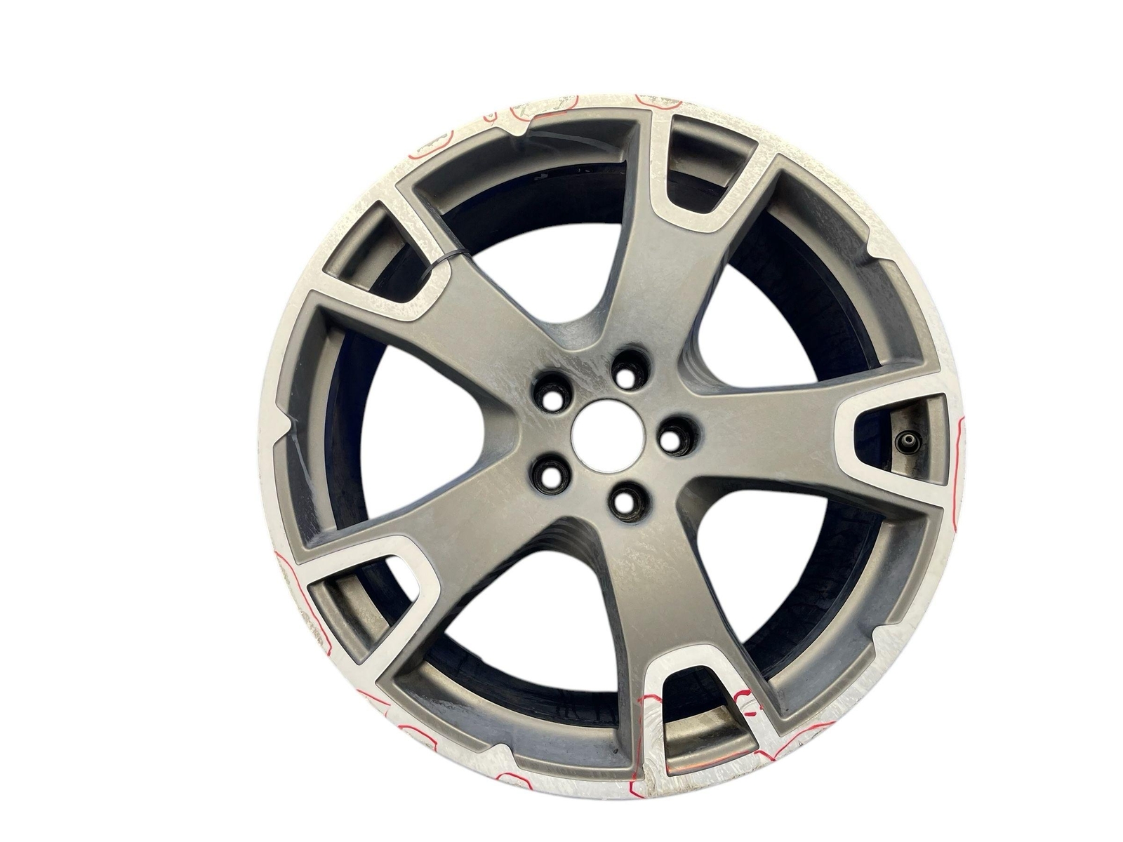 2017-2020 MASERATI LEVANTE 20X9 FIVE SPOKE WHEEL RIM GRAY & SILVER *CURB RASH*