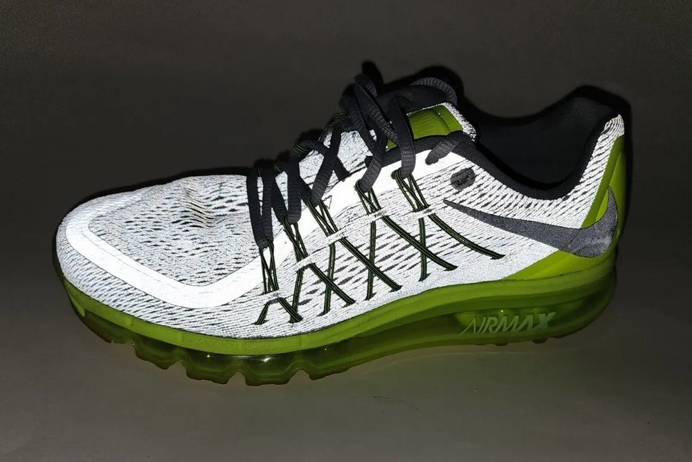 Nike Men’s Air Max Anniversary Pack Reflective Silver Volt 72436-007 Sz 8 2015