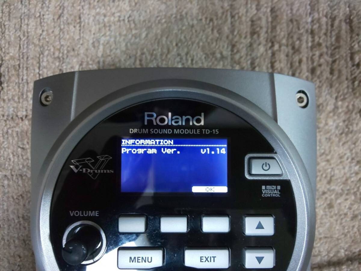 Roland TD-15 v-drum 音源 モジュール Roland TD-15 V-drums Drum Sound Super NATURAL Sound Module
