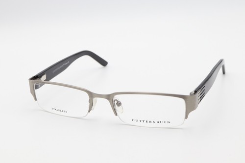 CUTTER & BUCK RIVIERA in Gunmetal 52-18-145 STAINLESS Frames Flex Hinges B8