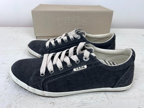 Taos Star Women's 8.5 M Charcoal Grey Wash Canvas Sneakers - Picture 10 of 10
