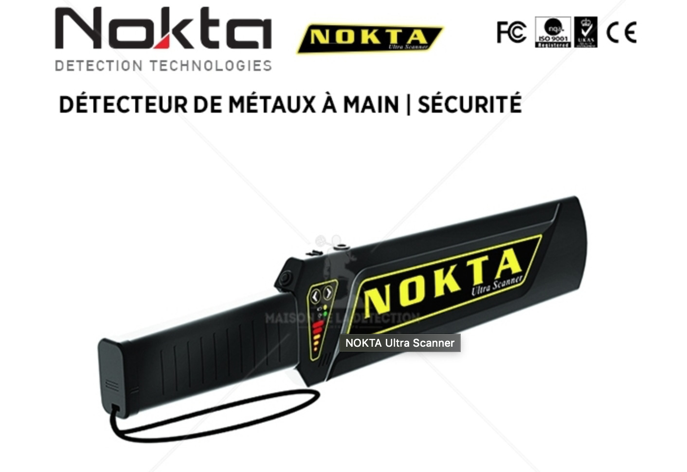 Détecteur de métaux Nokta Ultra Scanner contre l'introduction d'objets dangereux en zone close