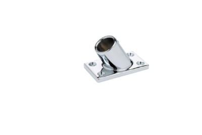Seachoice 60 Degree Round Rail Fitting For 7/8" Boat Handrails - Chrome Plated Zamak, Includes Screws - View #6