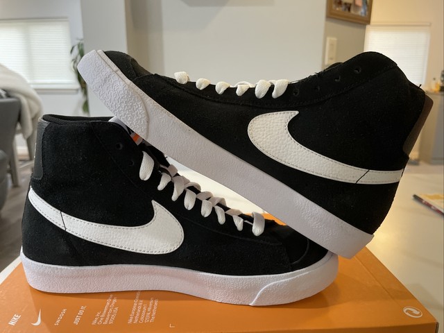 Nike Blazer Mid 77 GS Black Suede Shoes DD3237-001 Size 5.5Y/Women's 7  Panda for sale online | eBay