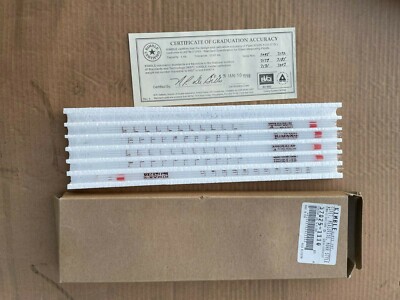 Kimble 37025-1110 Glass Serialized Certified Mohr Style Pipet 5 Five Pieces