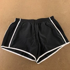 Augusta Sportswear Ladies Size XL Black White Trim Lined Pulse Team Shorts New