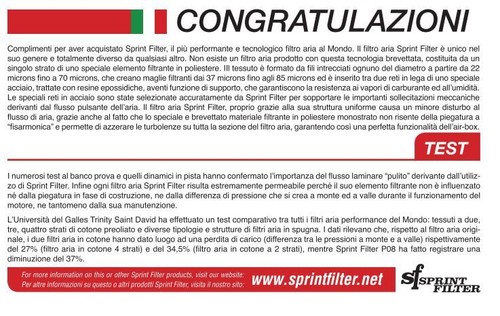 Filtre à Air Sport Sprint Filter Nissan 200SX 300ZX Juke 1.6 Dig-T Nismo - Photo 3 sur 4