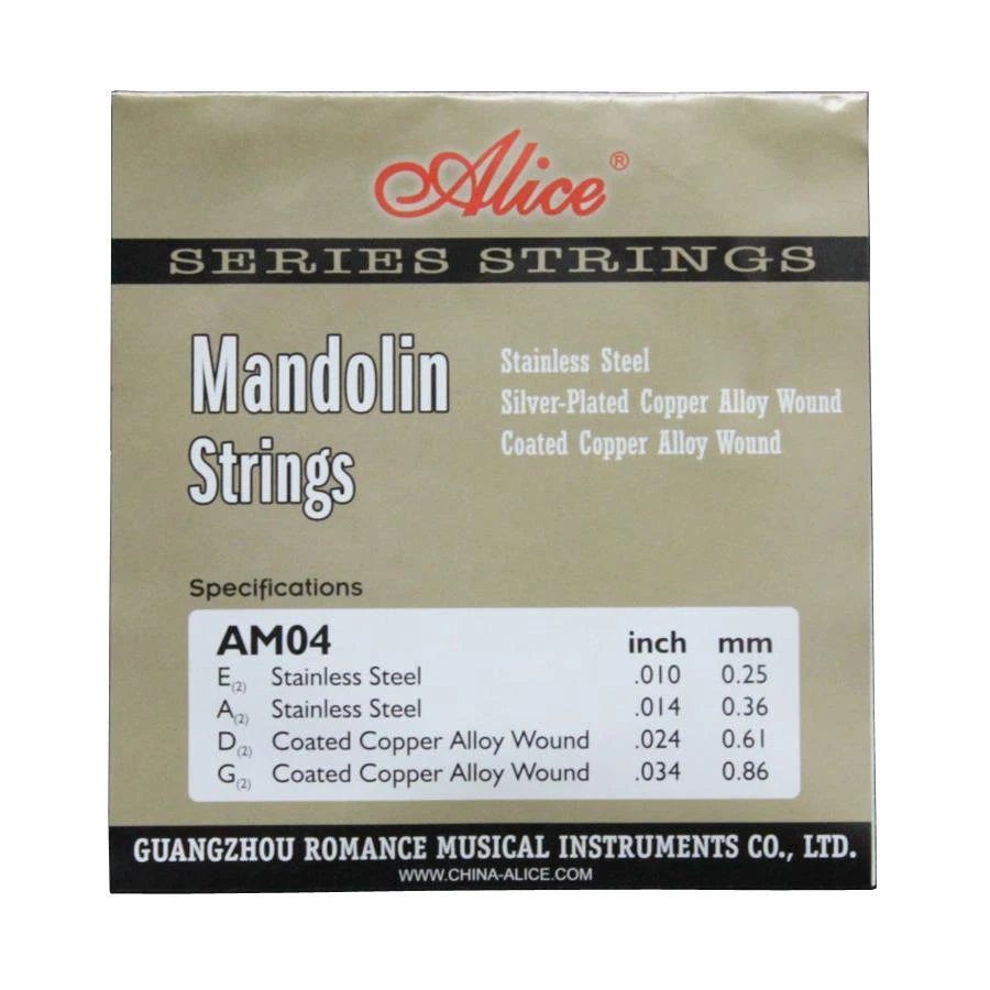 10Sets Alice Mandolin Strings Coated Copper Alloy Wound EADG 8 Strings Set AM04 - Image 3 of 4