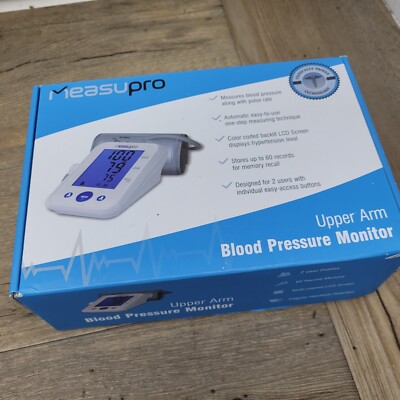 MeasuPro Digital Oberarmmanschette Blutdruckmessgerät Neu im Karton
