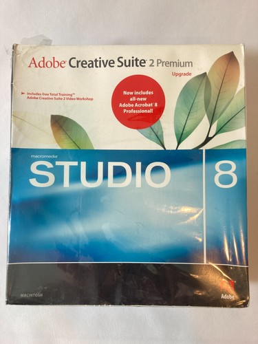 Adobe Creative Suite 2 Premium Upgrade Software - MAC Retail Box New Sealed