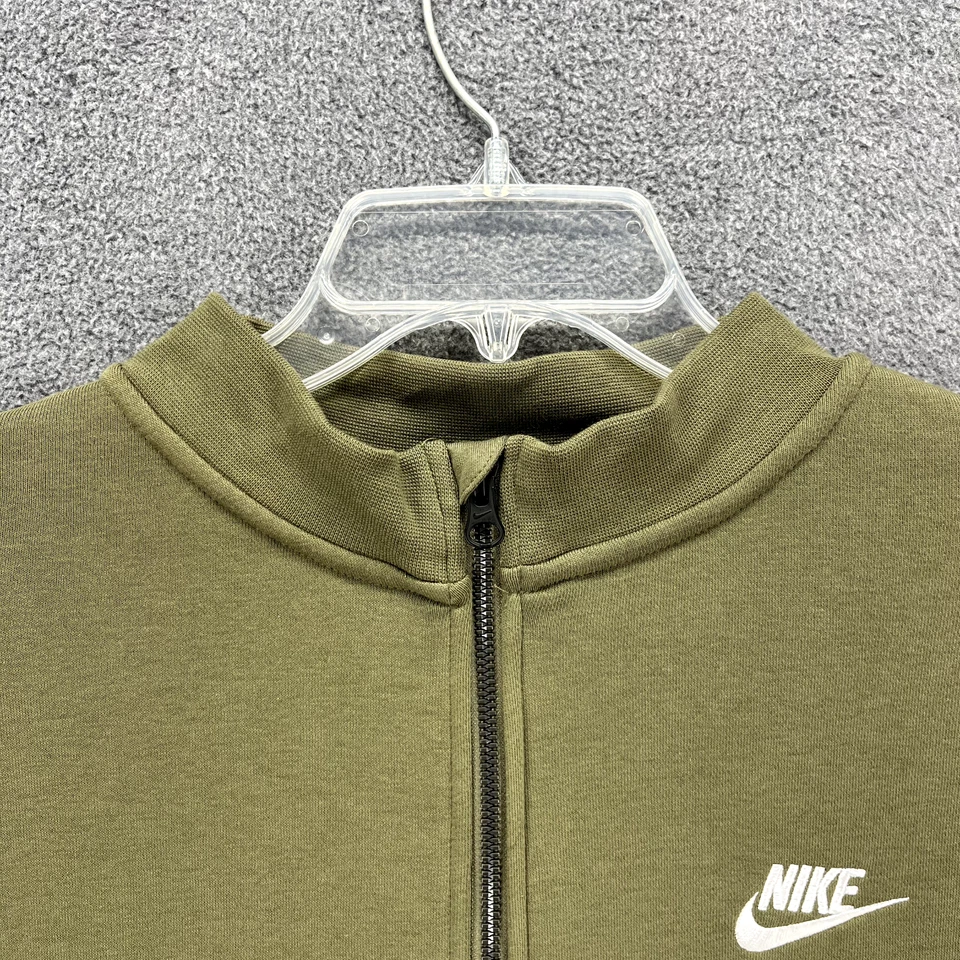 Nike Sportswear Essential Mujer Grande Verde Gran Tamaño Polar Cremallera Completa DD5376 222 Foto 4 de 4