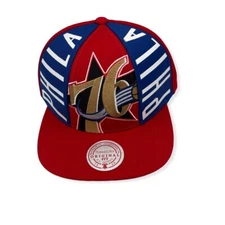 Mitchell & Ness Philadelphia 76ers Big Face Callout HWC Adjustable Snapback Hat