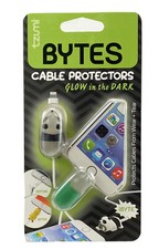 Tzumi - Bytes Connector Plug Protector 2-Pack - Panda/ Turtle Glow in the dark
