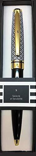 Stylo personnalisé initiale Black & Gold - S - Draeger - Bild 1 von 1