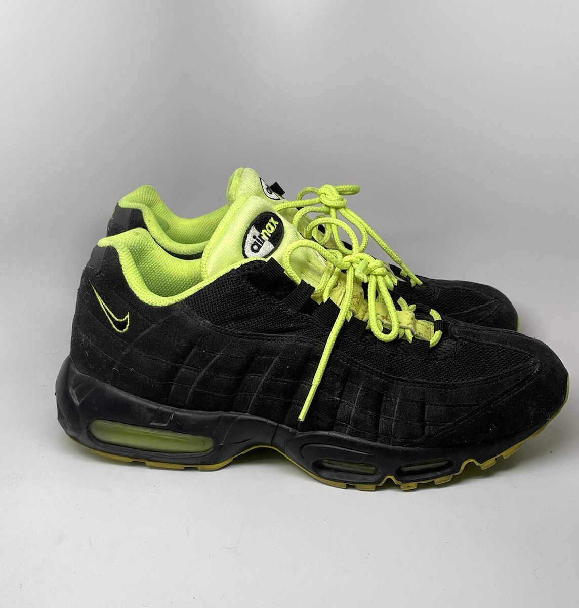 Nike Air Max 95 Mens Black Volt Casual Shoes 609048-090 Mens Nike Air Max 95 Mens Black Volt Casual Shoes 609048-090 Mens