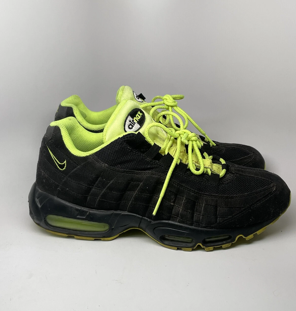 Nike Air Max 95 Mens Black Volt Casual Shoes 609048-090 Mens Size 11