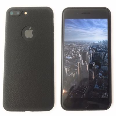 CoverKingz iPhone 7 8 / 7 8 Plus Hülle Schwarz Leder Optik Textur Soft Case slim
