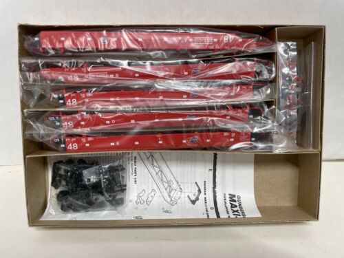 HO Athearn BN #64058 Gunderson Maxi III Well Car 5 Unit Set Kit #5916