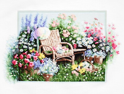 Cross Stitch Kit by LUCA-S  - BLOOMING GARDEN