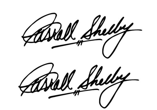 8" Carroll Shelby Signature Mustang GT AC Cobra Window Car Vinyl Decal sticker