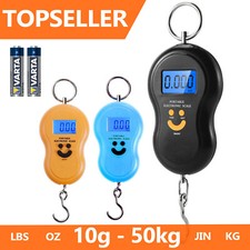 Tragbare digitale Kofferwaage 50kg Hängewaage Reisewaage Angelwaage Gepäckwaage