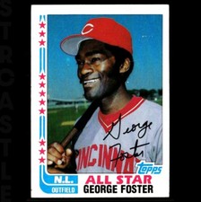 George Foster 1982 Topps All-Star No Signature #342 Cincinnati Reds ⚾ Baseball C