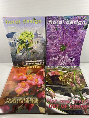 Floral Design Magazines x 10 2008 - 2010 flower arranging inspiring books VGC - Picture 2 of 5