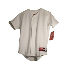 Rowling's Youth's Baseball Shirt Uniform White Boys New