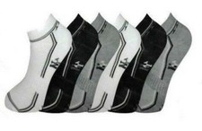 12 PAIRS MEN'S FRESH FEEL GYM SPORTS ANKLE ATHLETIC TRAINER SOCKS UK SIZE 6-11