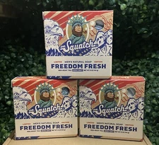 3 pack! Dr. Squatch Freedom Fresh Limited Edition Soap - New (5oz.)