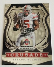 2020 Prizm Draft Picks Football Ezekiel Elliott CRUSADE #50
