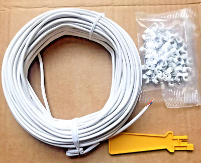20m Telefonkabel mit IDC Werkzeug und Clips - für Telefonverlängerung, Neuverdrahtung
