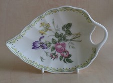 ROYAL DOULTON ENGLAND - CAMILLA H5185 1990 PIN SMALL NIBBLES DISH HANDLE LEAF