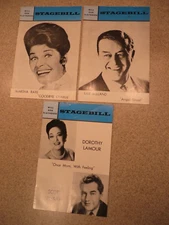 VINTAGE LOT OF 3 MILL RUN PLAYHOUSE PLAYBILLS OF LAMOUR, MCKAY, RAYE, MILLAND