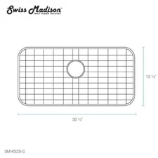 Swiss Madison Kitchen Sink Grid in Stainless Steel Rack 30.5in ×15.5in