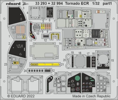Eduard Accessories 33293 - 1:32 Tornado ECR for ITALERI - Neu