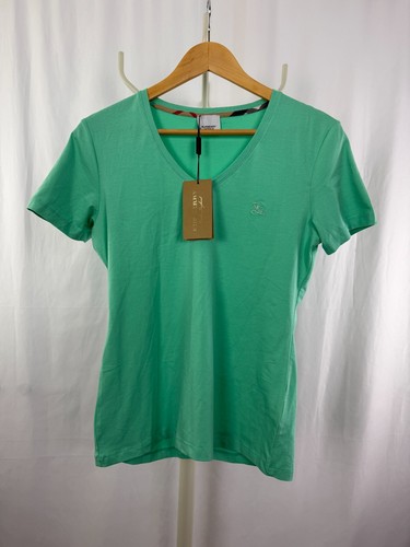 Womens Burberry T-Shirt Cotton V-Neck size 10-12 BNWT RRP £170 - Picture 10 of 14