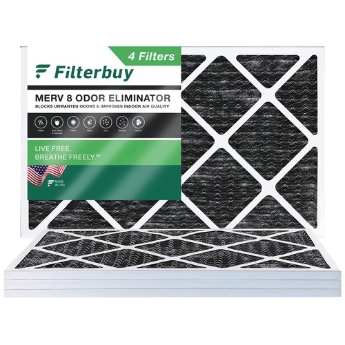 Filterbuy Allergen Odor Eliminator 12x20x1 MERV 8 Pleated AC Furnace Air Filter - Bild 10 von 12
