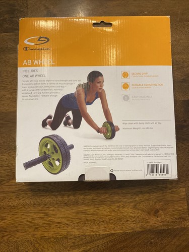 Champion Ab Wheel Core Workouts for Arm Workout and Fitness NEW - Picture 3 of 3