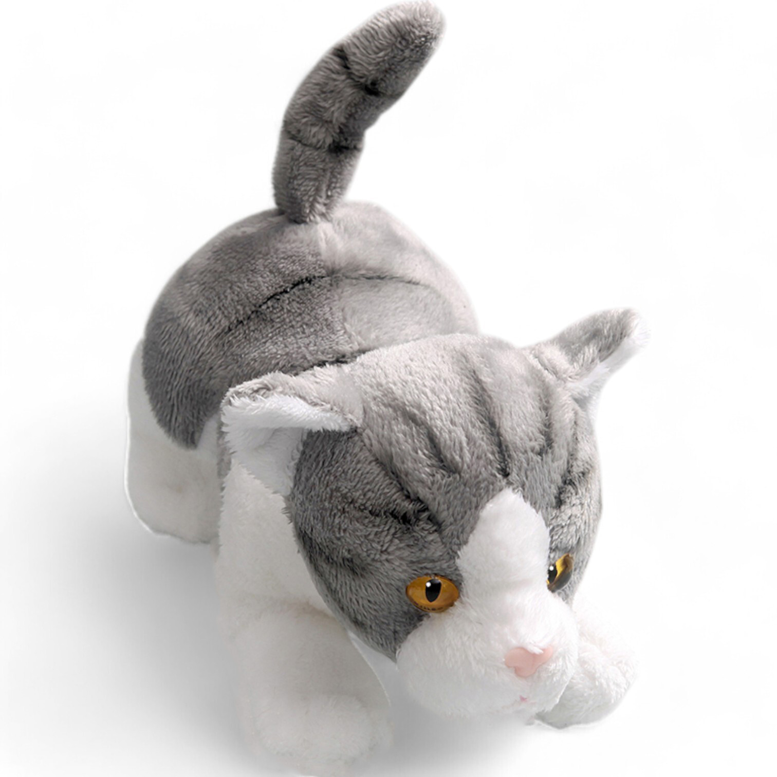 Carl Dick Cat grey creeping, Soft Toy, Cuddly Toy