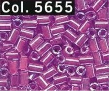 BIGIOTTERIA PERLE PERLINE BEADS BAGUETTES GUTERMANN 2 mm COL.5655