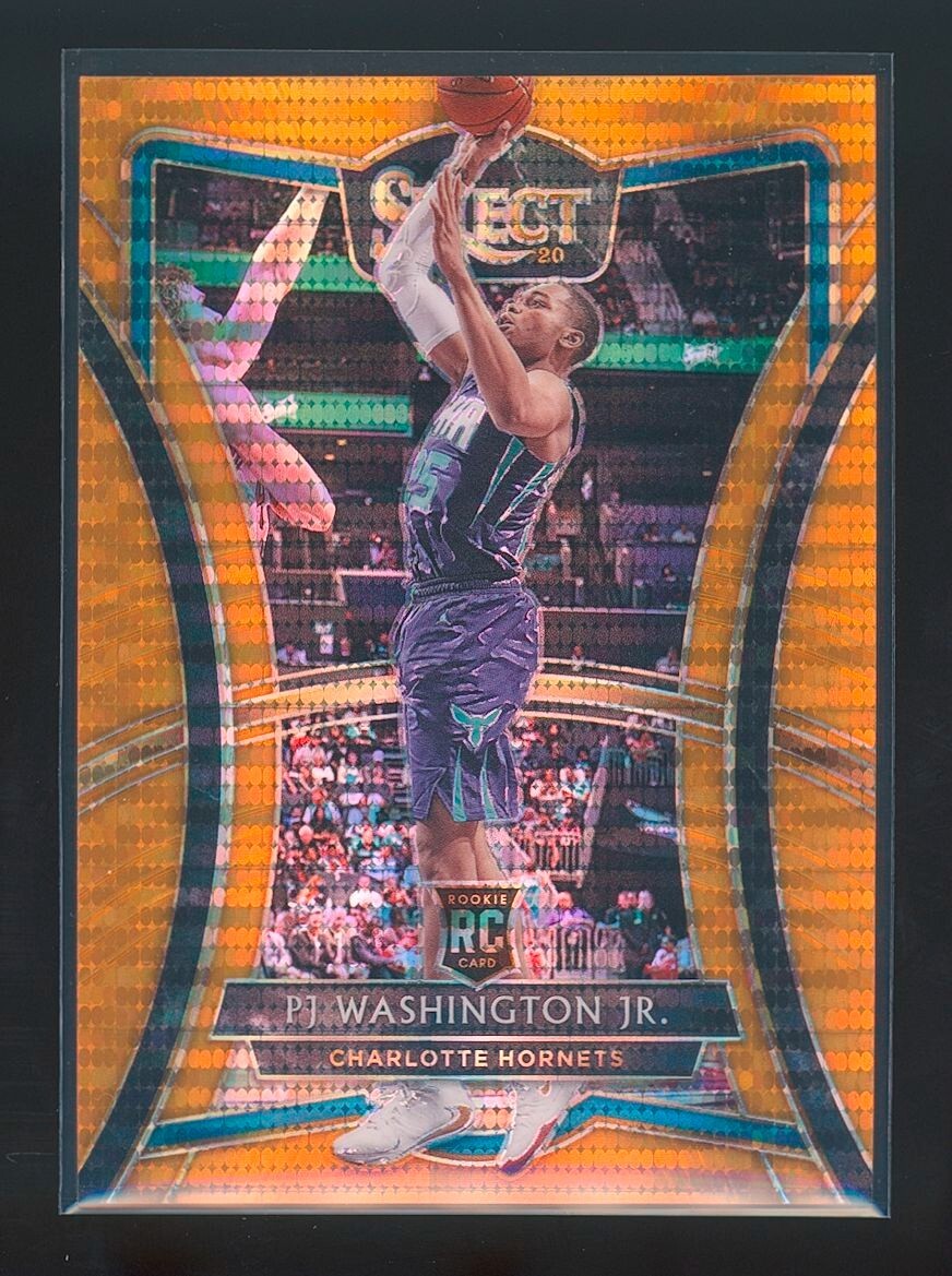 2019-20 Panini Select PJ Washington Orange Pulsar Prizm /13 RC #127 Premier FOTL