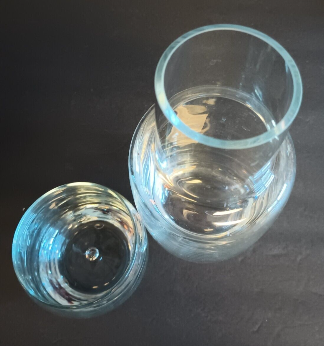 Krosno Poland Clear Glass MCM Bedside Carafe Tumble Up Set Glass eBay