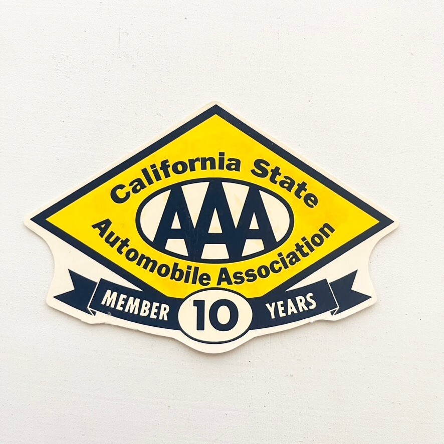 California State Automobile Association AAA Auto Club Emblem Sticker